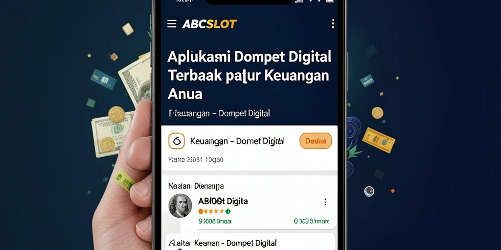 Antarmuka mudah digunakan pada aplikasi Dompet Digital ABCSLOT.