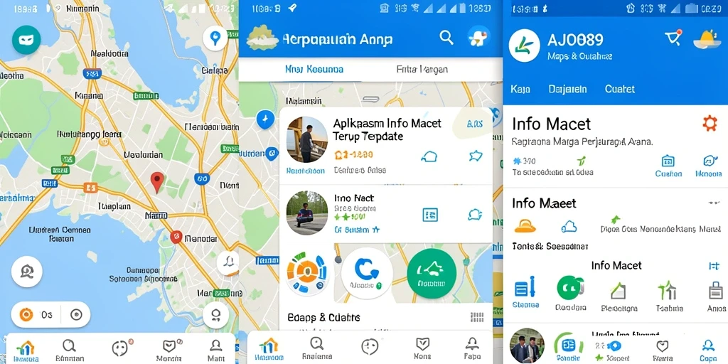Screenshot antarmuka AJO89 menampilkan informasi kemacetan terkini.